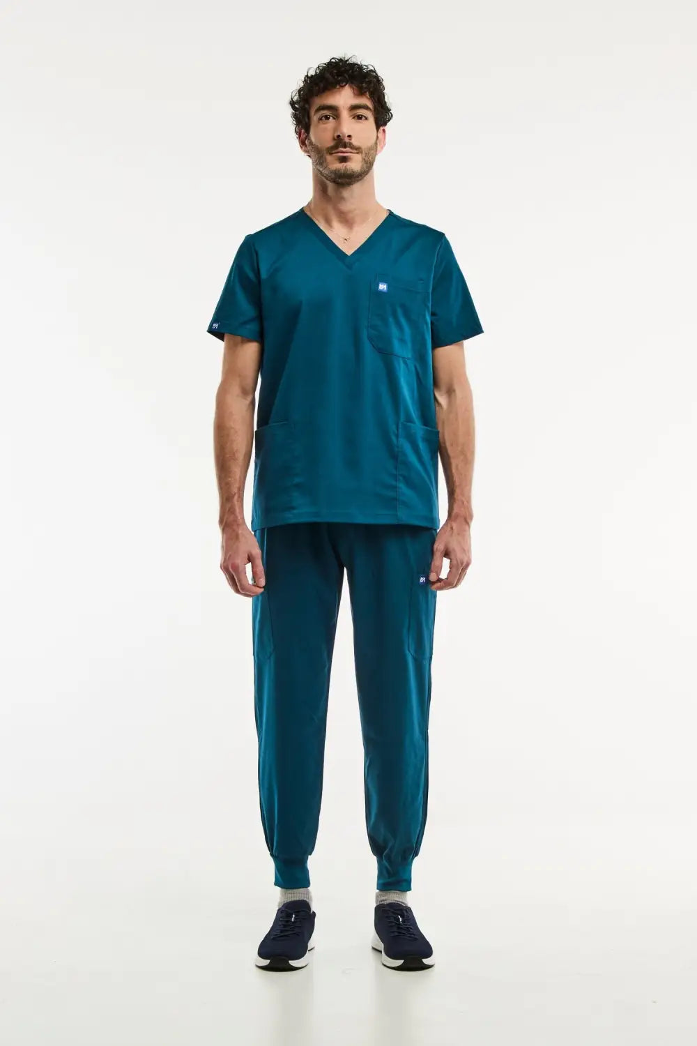 Aelin LUCA tenue médicale homme vert turquoise stretch