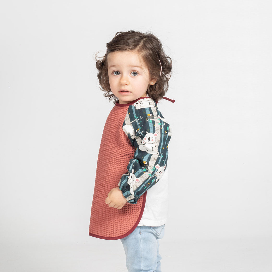 GARY'S Koala Tablier Enfant coton gris perle