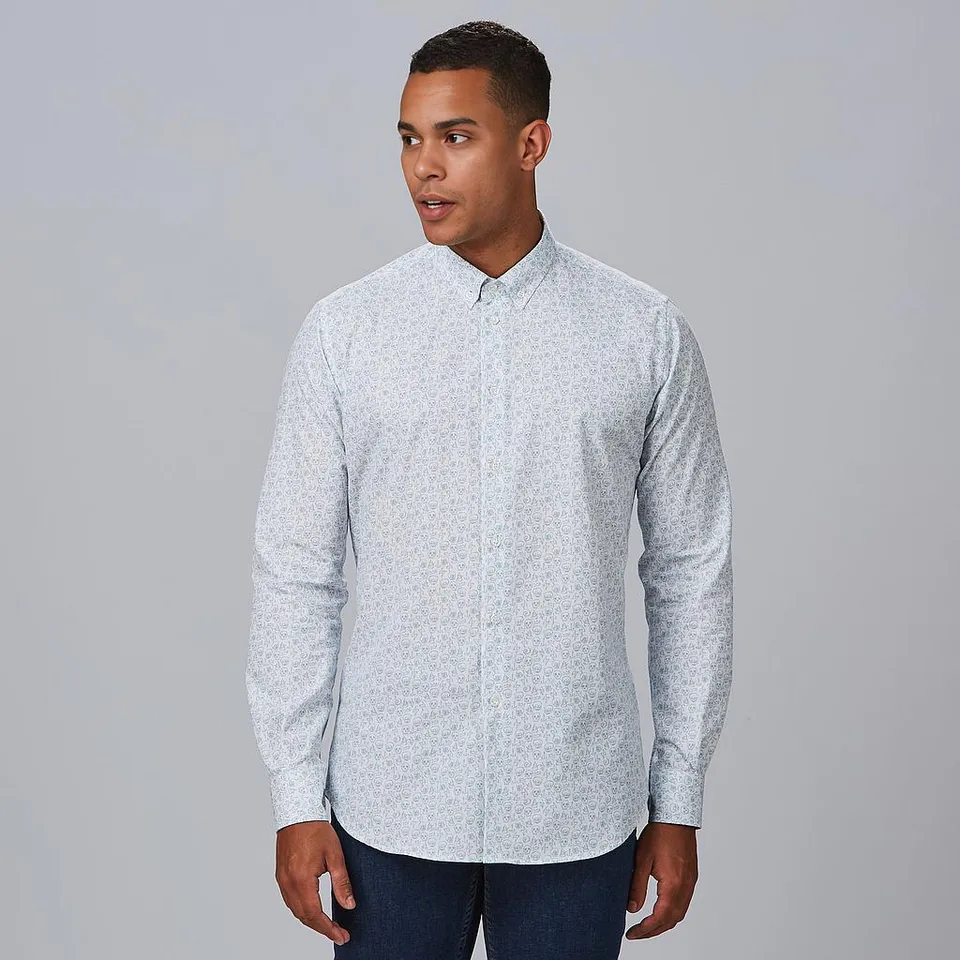 Gary's Filippo Chemise Homme Slim Têtes Bleues Taille M