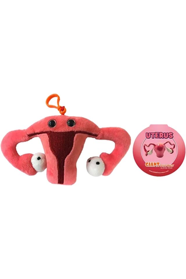 Enfermania Giantmicrobe porte-clés peluche utérus 15 cm