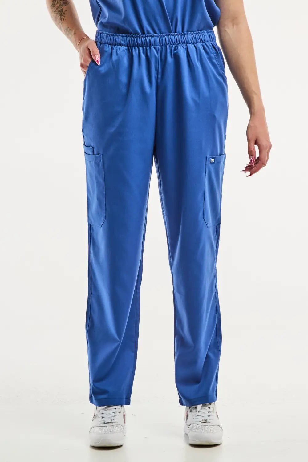 Aelin EMMA Bleu Roi pantalon médical femme stretch