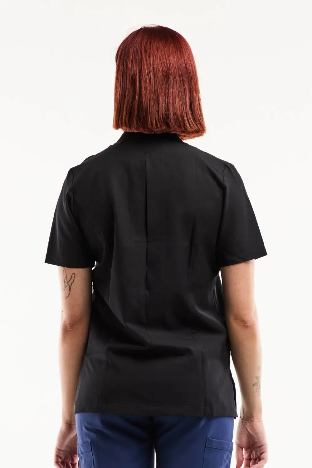 Aelin Aurelia blouse médicale femme noire stretch poches