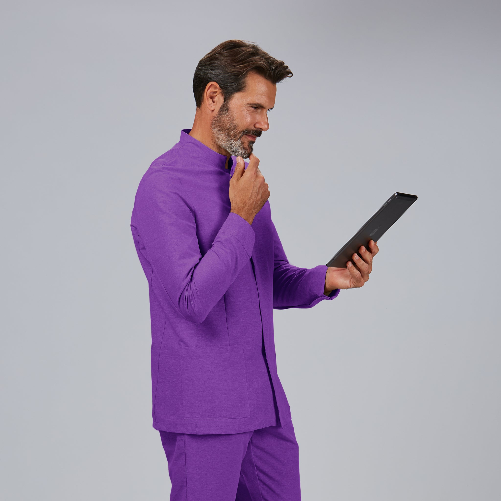 Gary's Eric Jasper blouse médicale homme manches longues sable