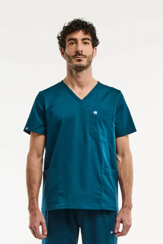 Aelin LUCA tunique médicale homme vert turquoise