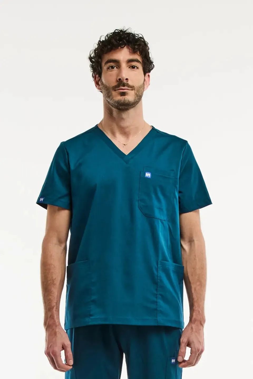 Aelin LUCA tunique médicale homme vert turquoise