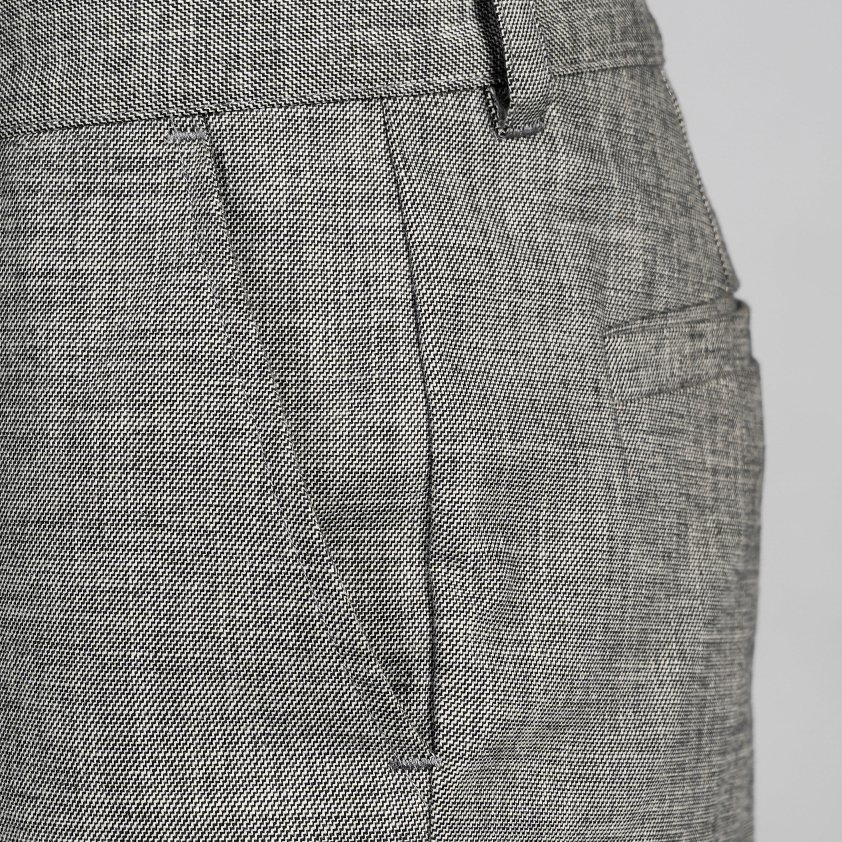 Gary's Cheviot Pantalon Chino Homme Gris Stretch