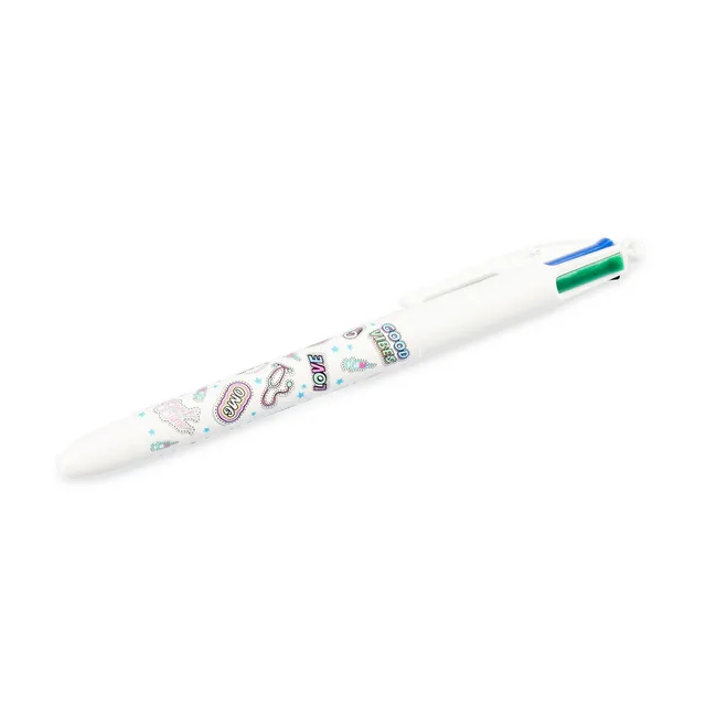 Enfermania Stickers stylo BIC 4 couleurs + anneau blouse