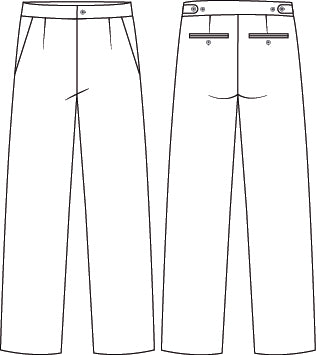 Gary's Pantalon Homme Marine Stretch Ceinture Extensible
