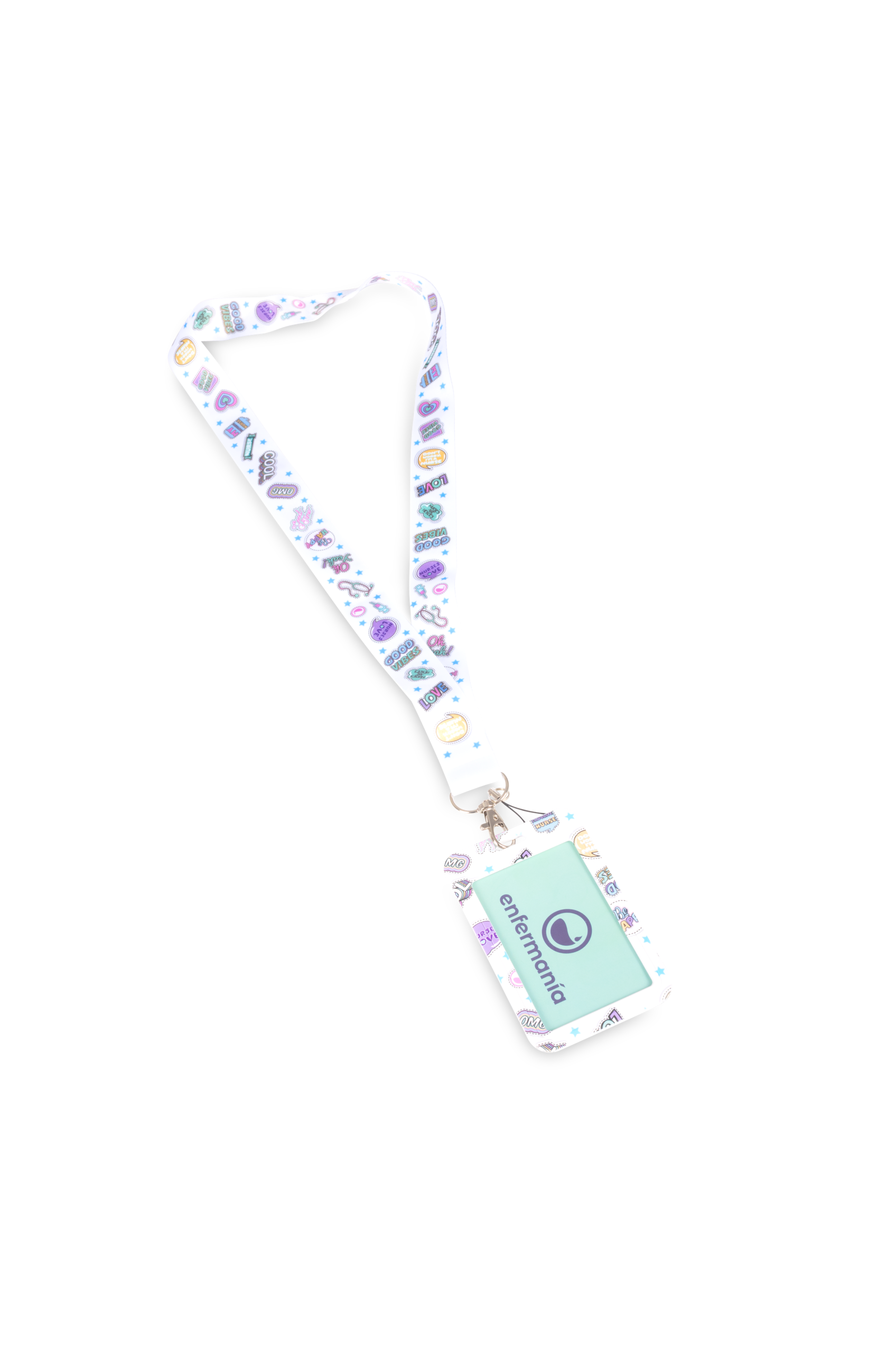 Enfermania Stickers tour de cou lanyard porte-badge soignant