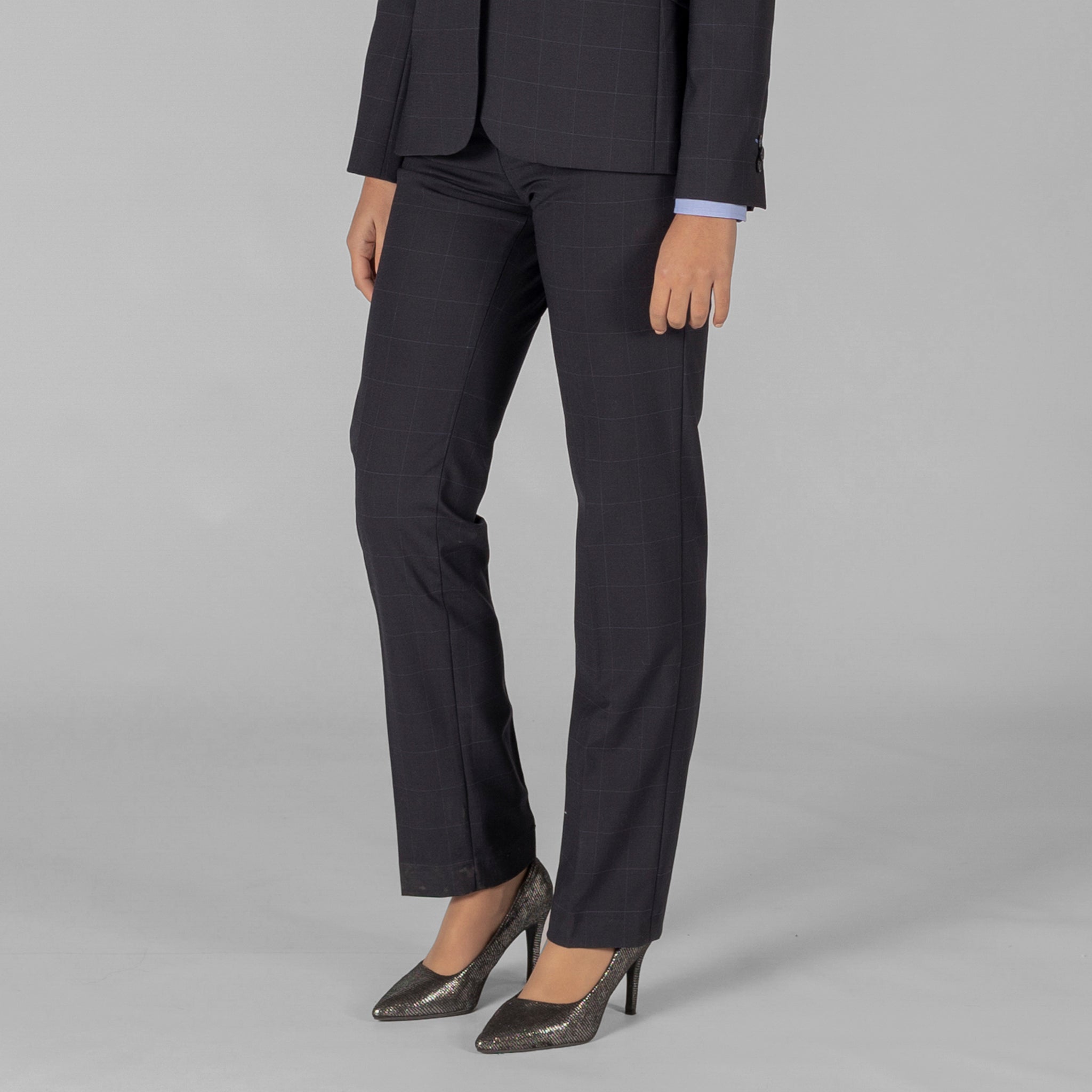 GARY'S Trip pantalon tailleur marine 44 sans pinces