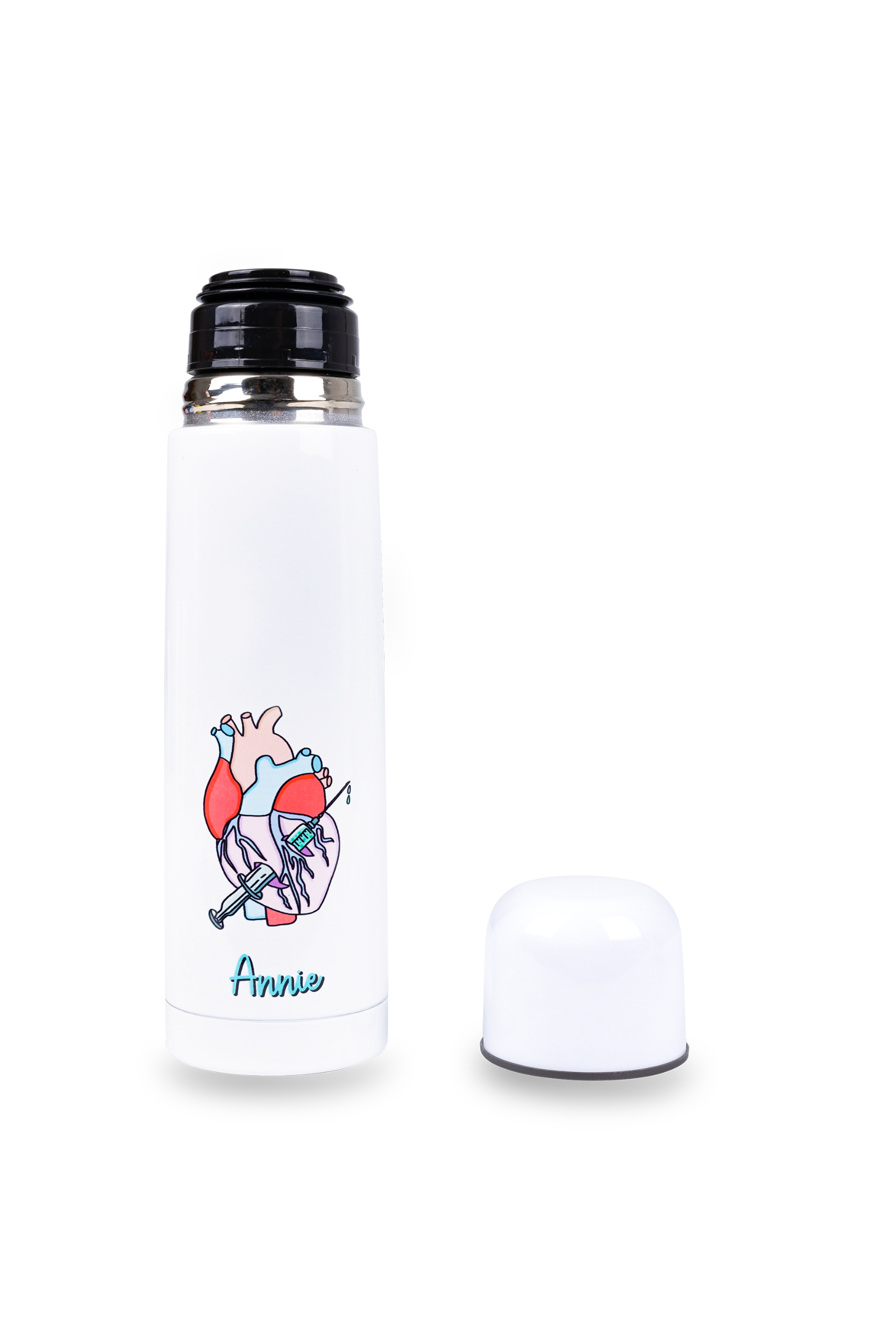 Enfermania Rebelheart thermos inox 500 ml personnalisable