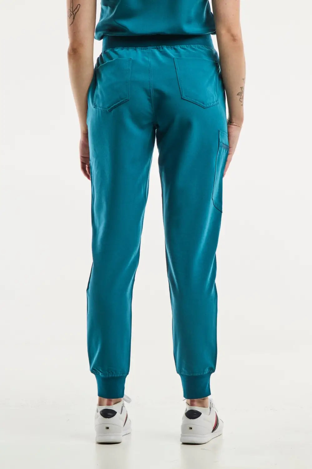 Aelin Paris pantalon médical femme vert turquoise stretch