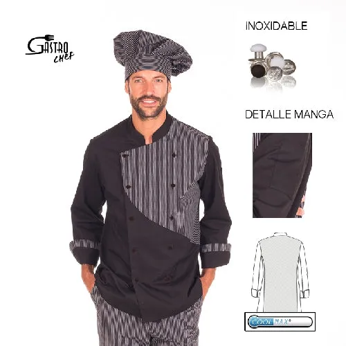Gary's Chef Jackets Adonis veste cuisine noire