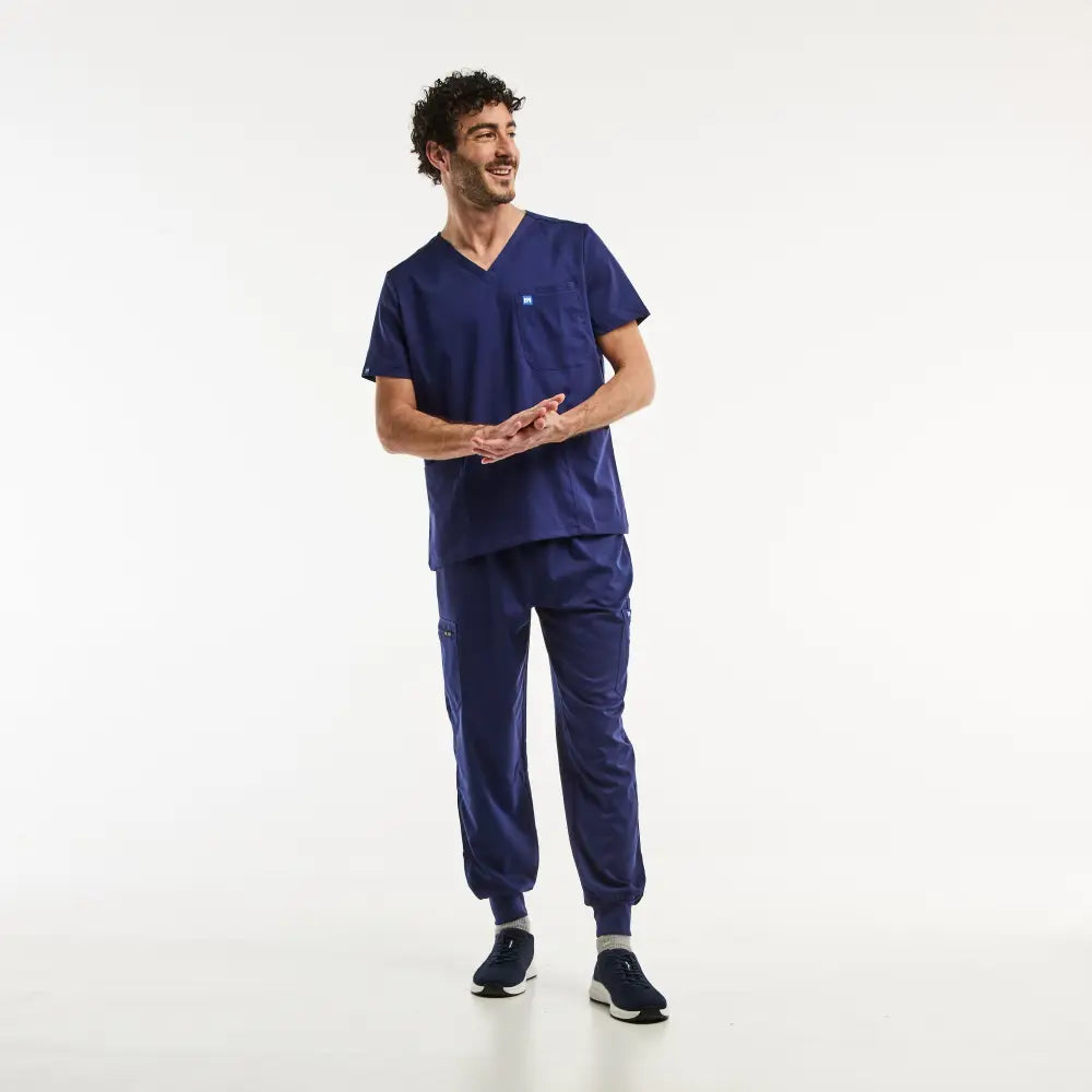 Aelin LUCA Jogger tenue médicale homme bleu marine