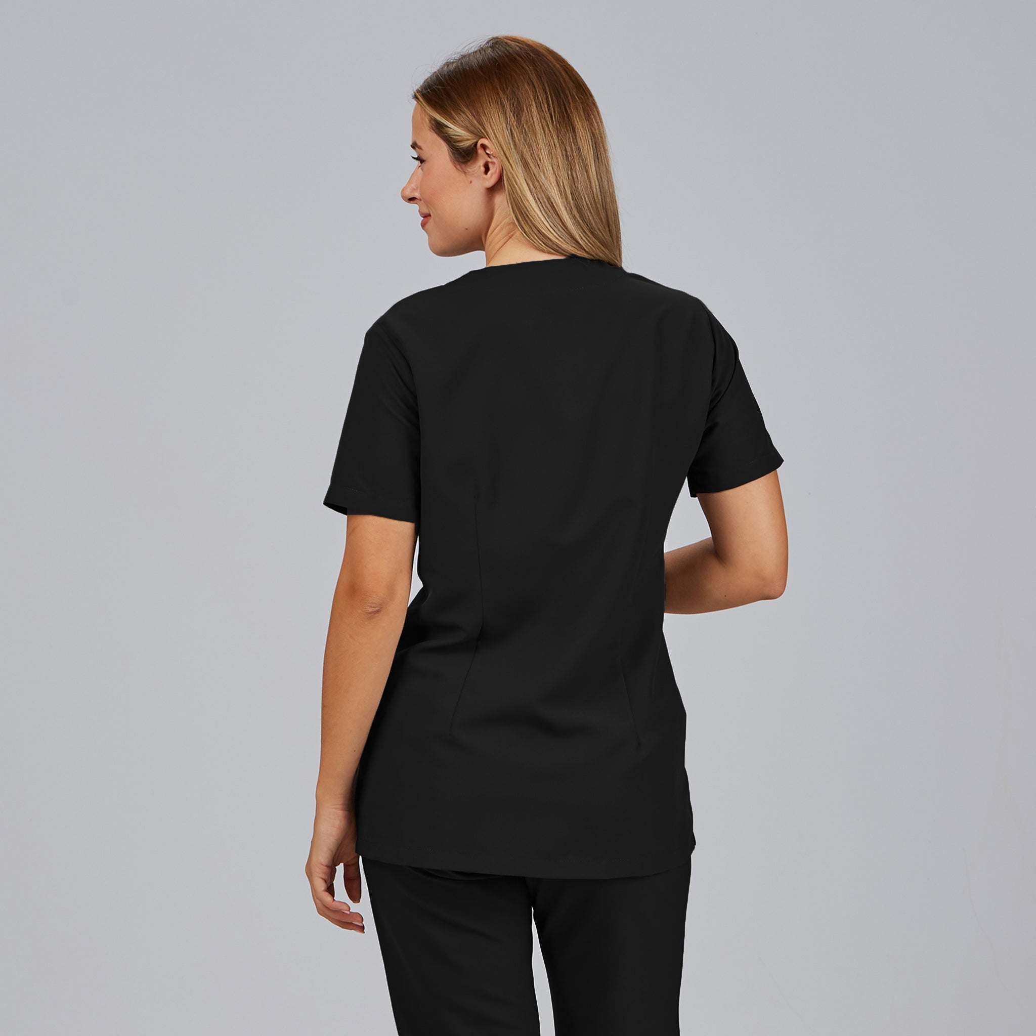 GARY'S Sonia Blouse médicale noire microfibre