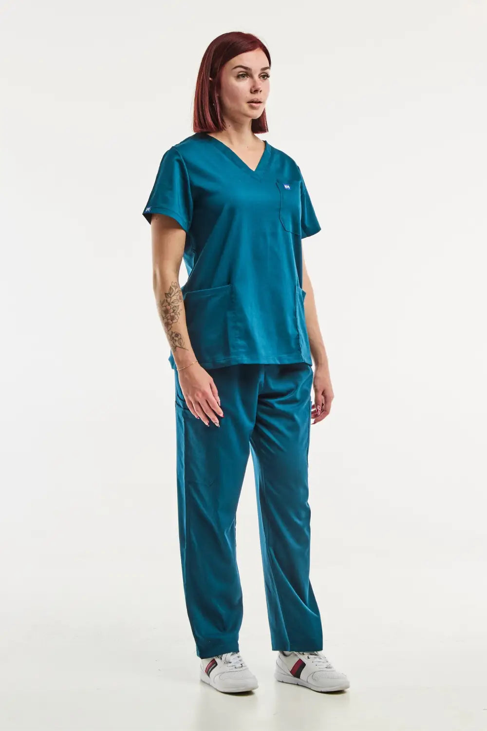 Aelin EMMA tenue médicale femme vert turquoise stretch