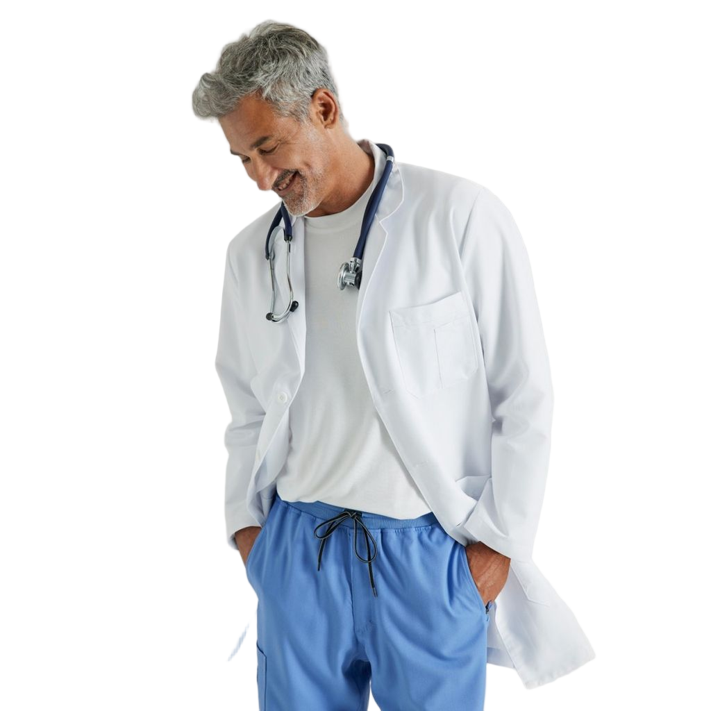 Enfermania Grey’s Anatomy blouse homme blanche élastique