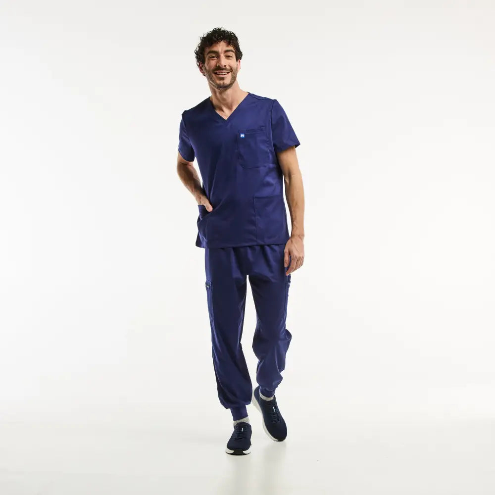 Aelin LUCA Jogger tenue médicale homme bleu marine