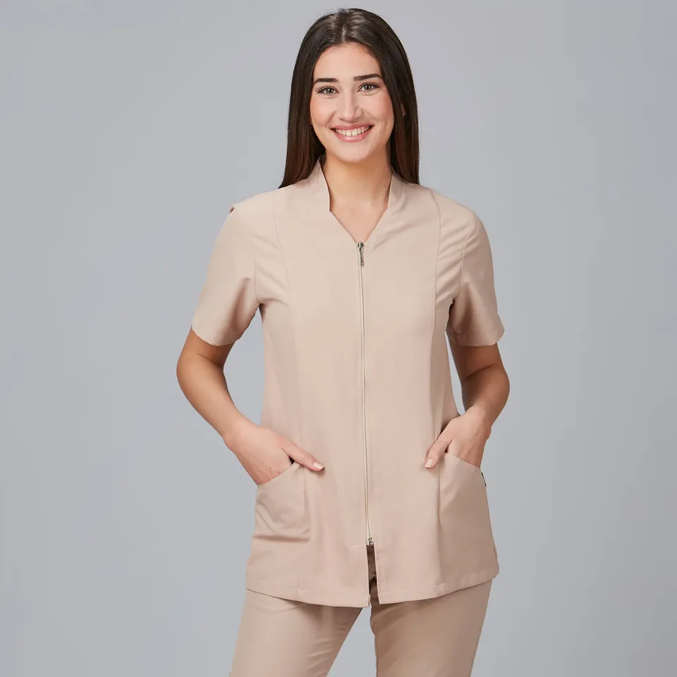 GARY'S Menorca blouse femme noire manches courtes
