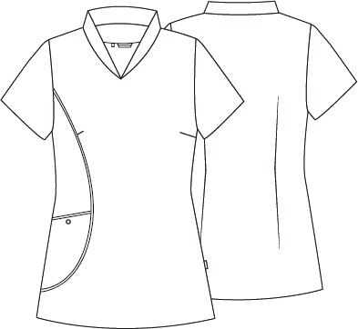 Gary's Brenda blouse médicale femme gris perla taille M