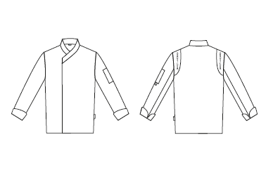 Gary's Maderas veste cuisine unisexe coton