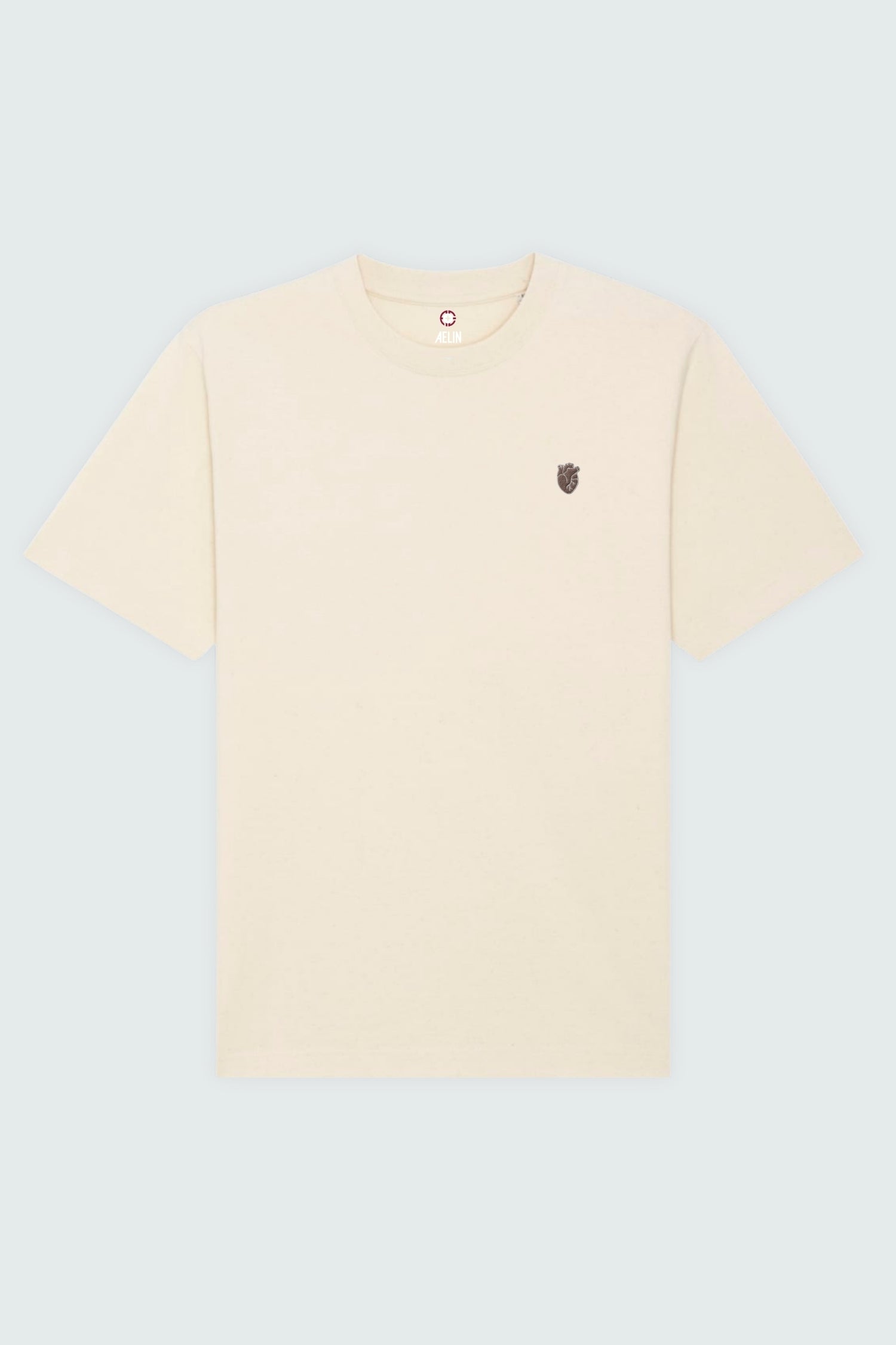 Aelin Slimfit NEW T-shirt heavy coton coeur bleu royal
