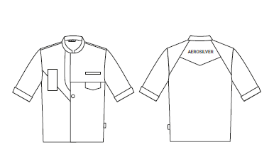 Gary's Chef Jackets veste cuisine Suarez noire manches courtes