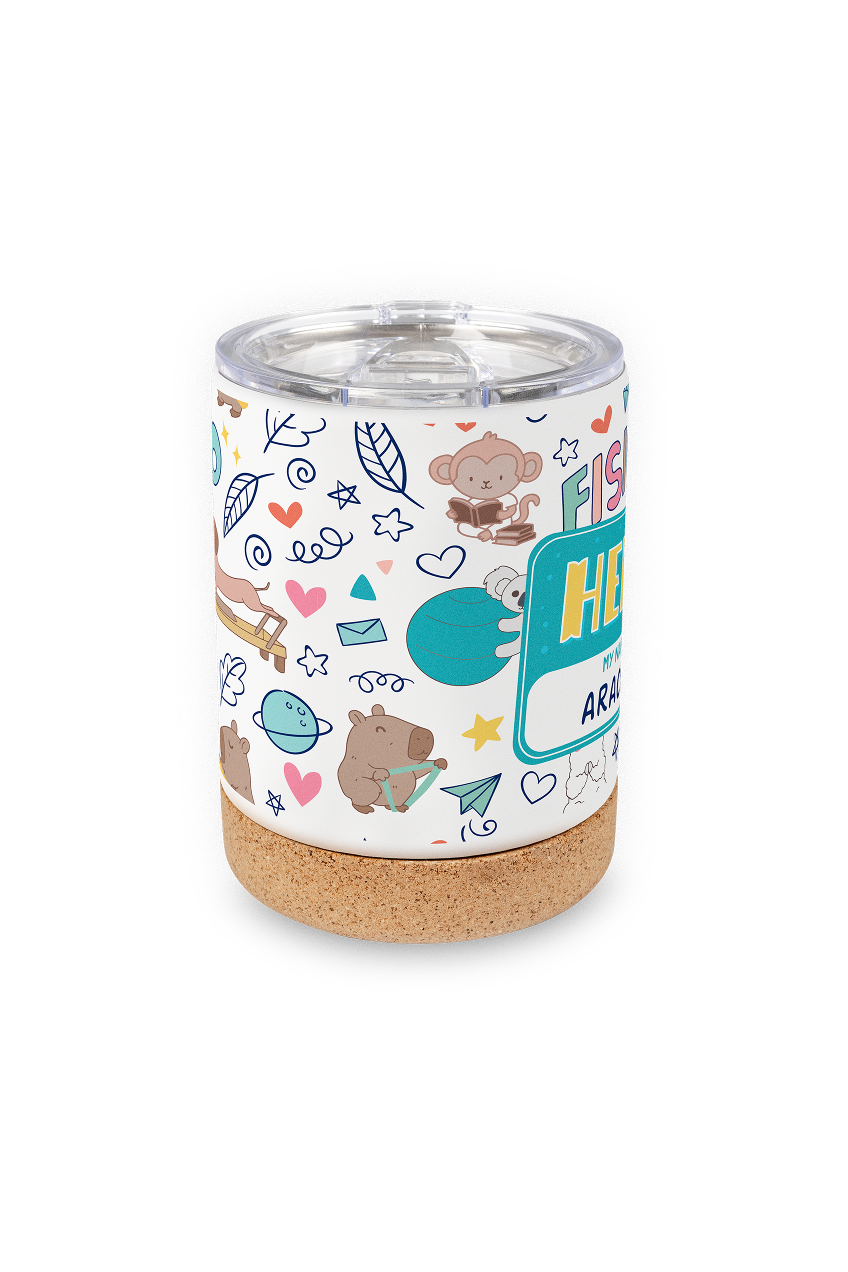 Enfermania Animalitos Fisio pack gourde tasse acier