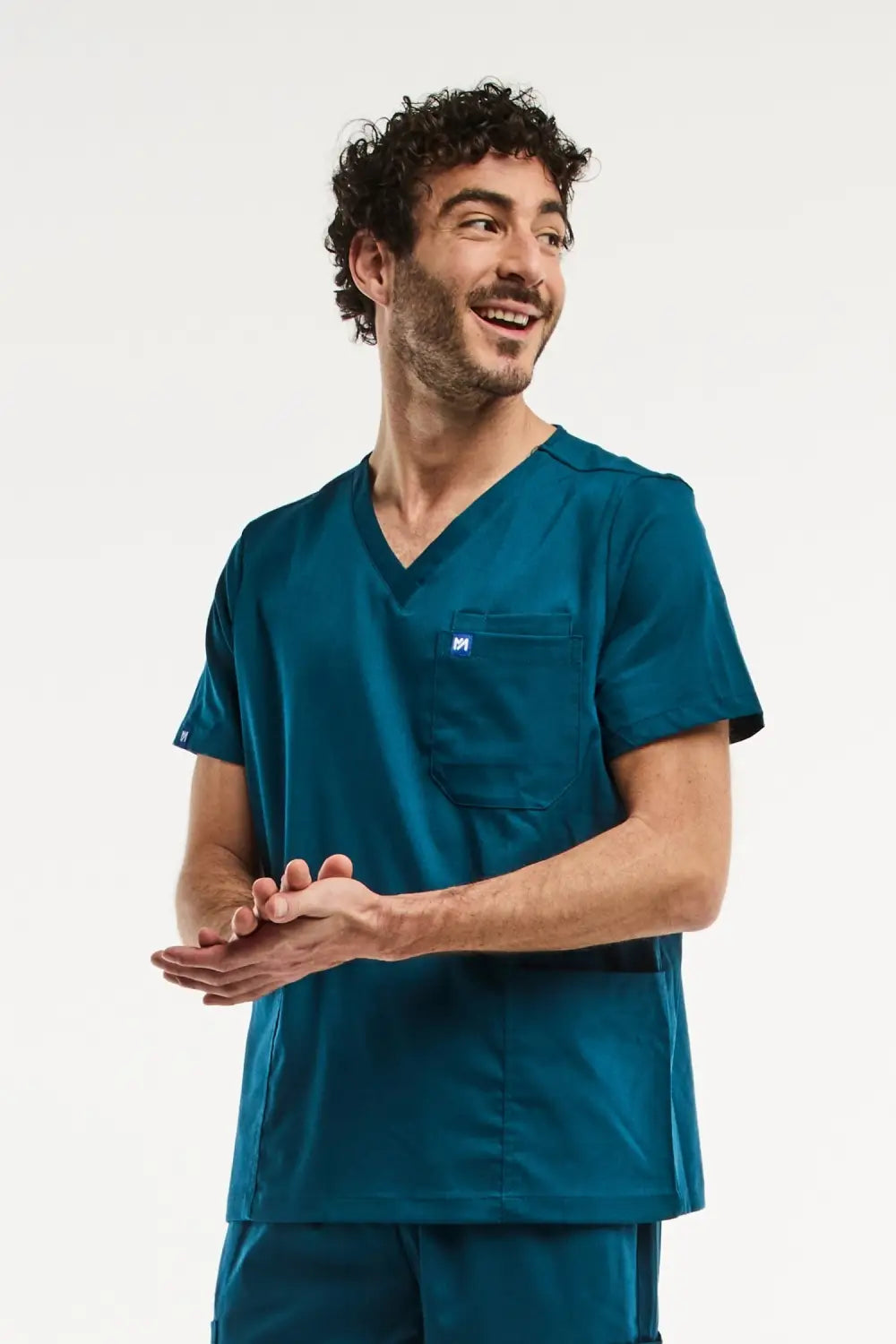 Aelin LUCA Tenue Médicale Homme Vert Turquoise