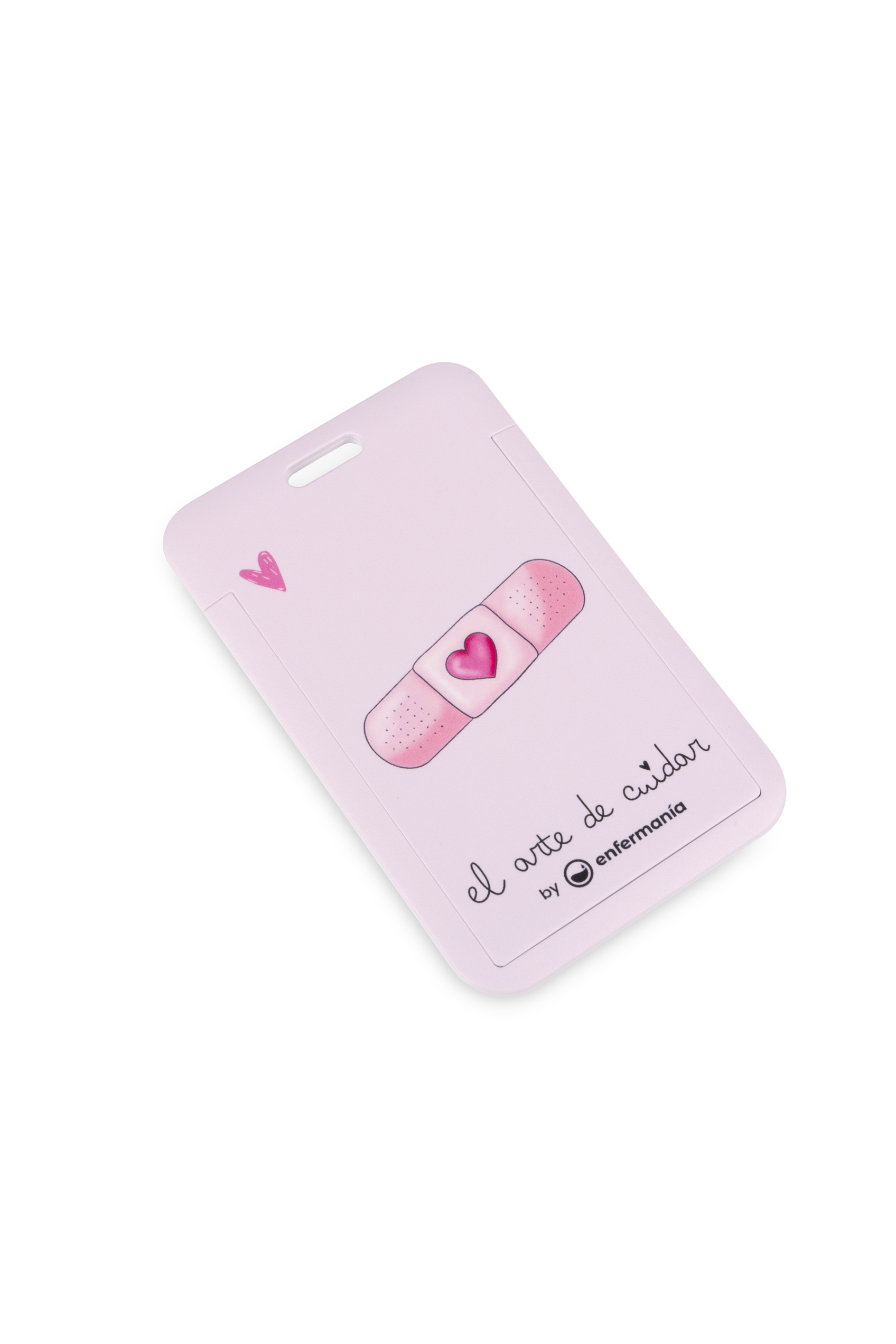 Enfermania Accesorios Tirita tour de cou porte-badge rose