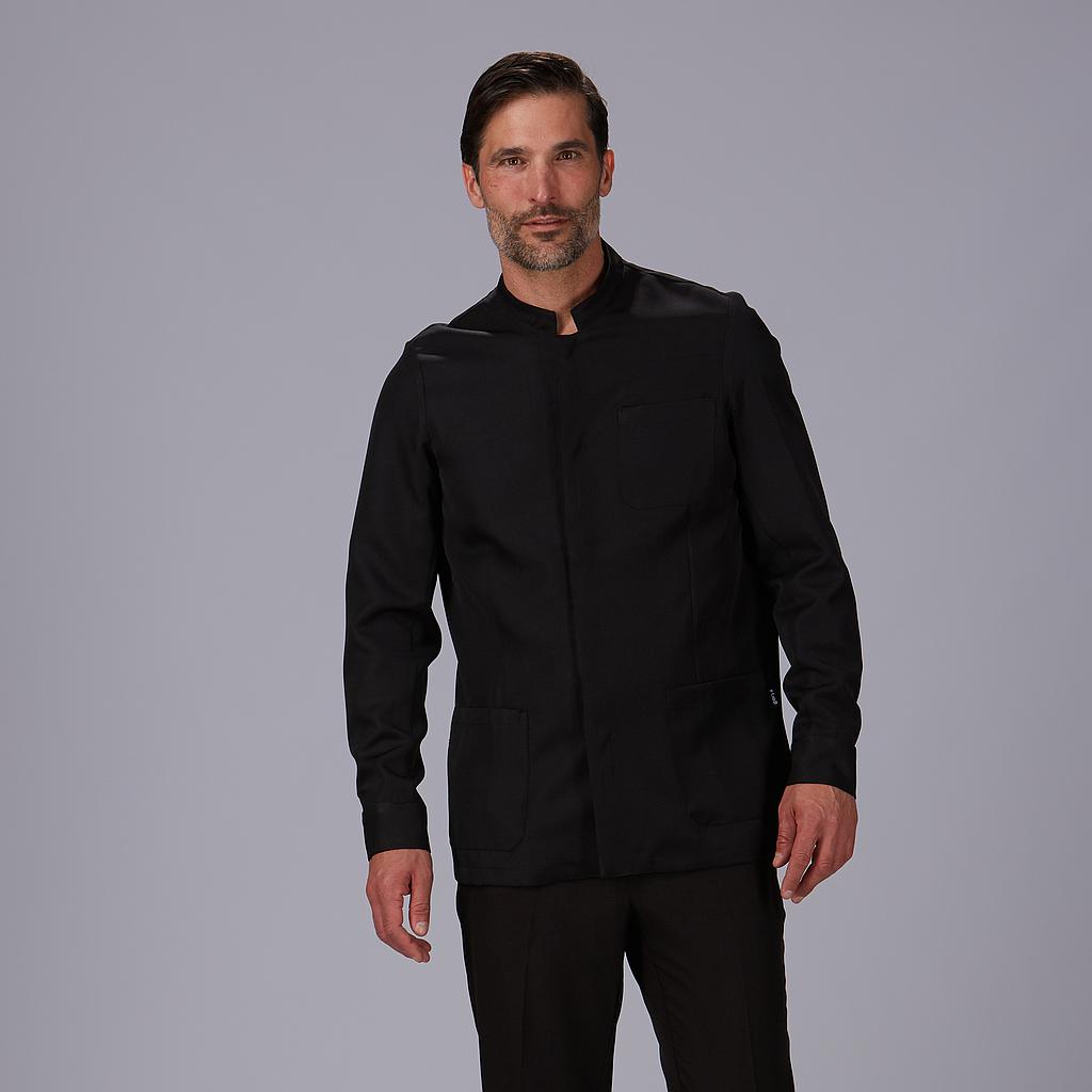 GARY'S Arcas veste homme polyester noir col mao