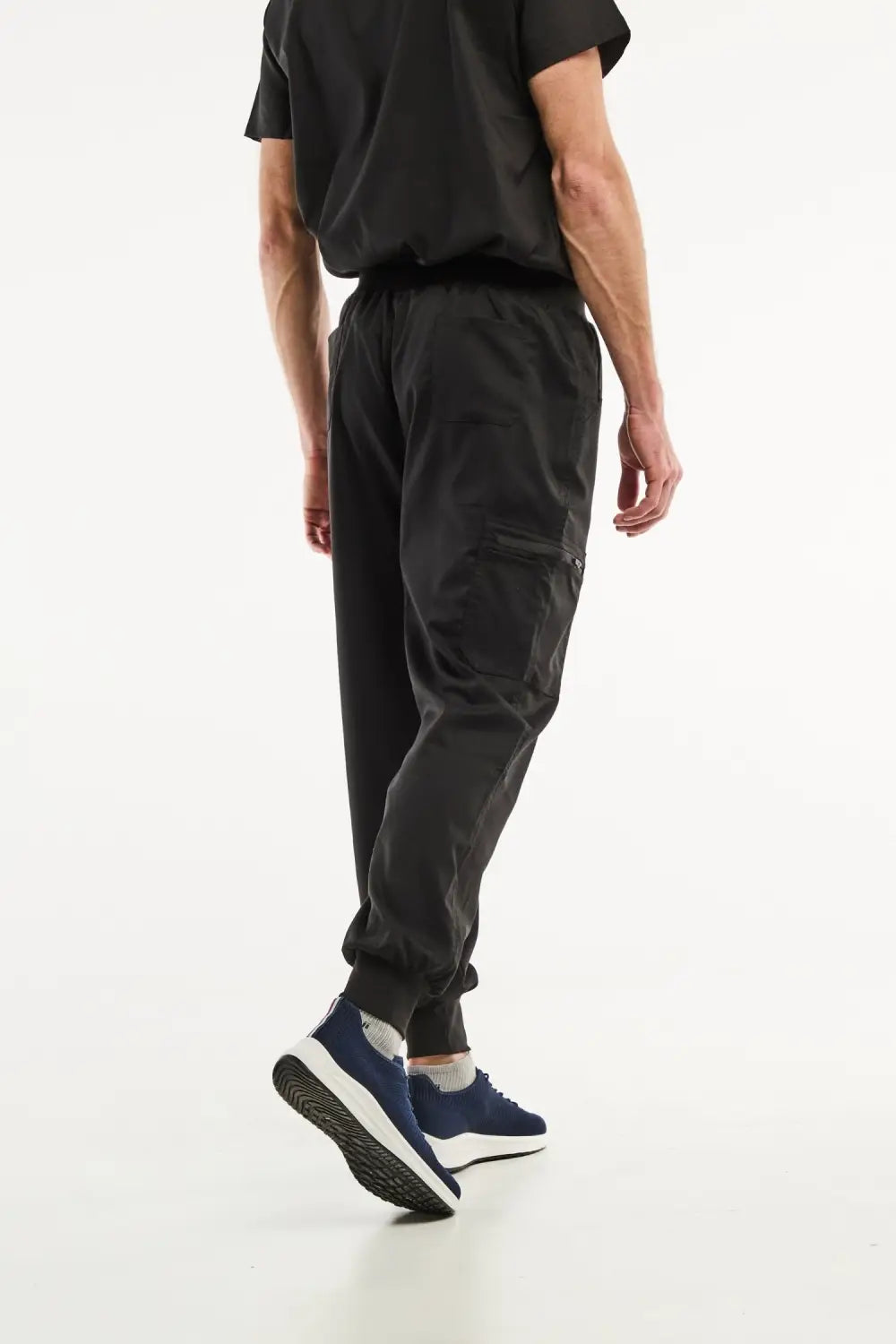 Aelin LUCA jogger pantalon médical noir homme poches