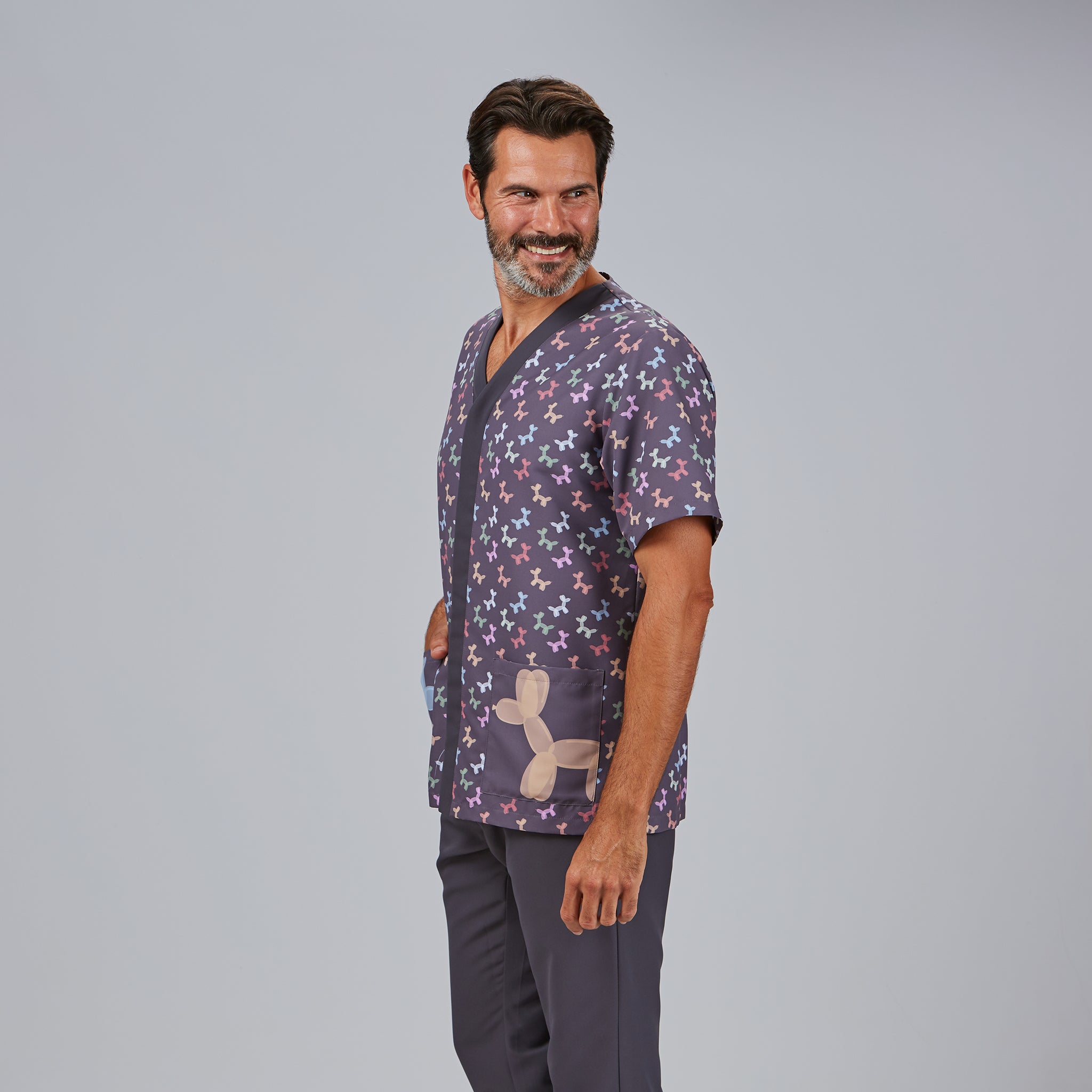 GARY'S Amaia blouse médicale microfibre col V imprimé Niños