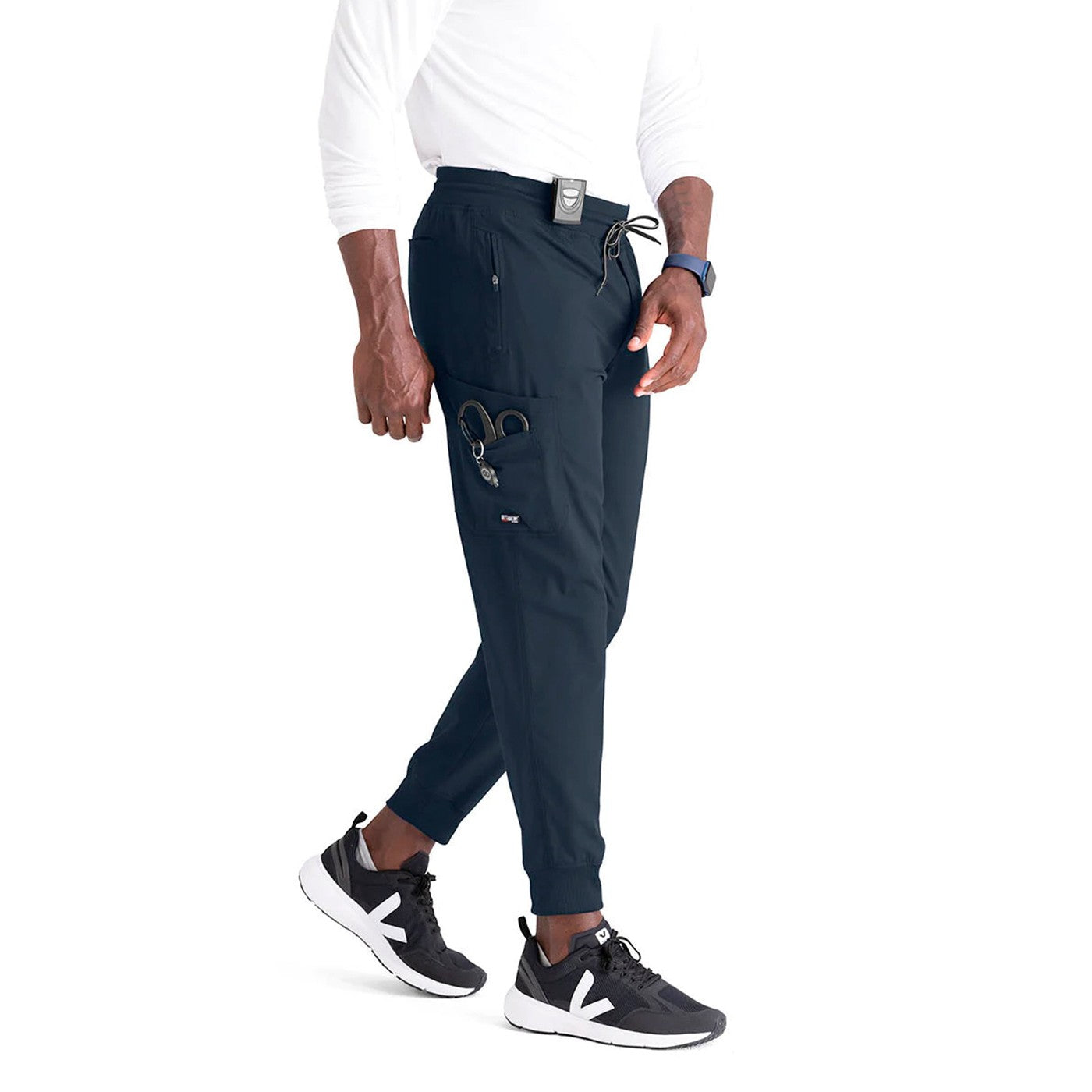 Enfermania Ropa pantalon médical homme jogger gris