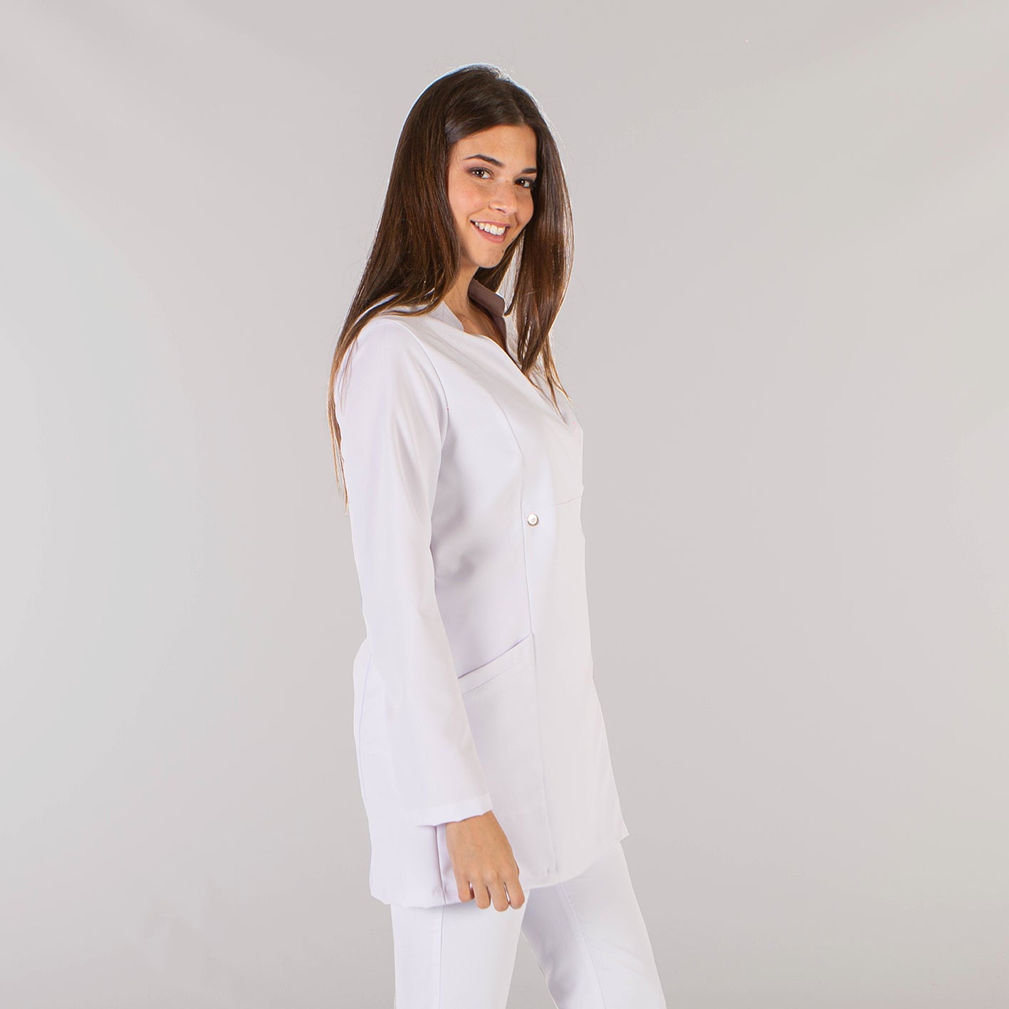Gary's Tania blouse médicale femme blanche microfibre