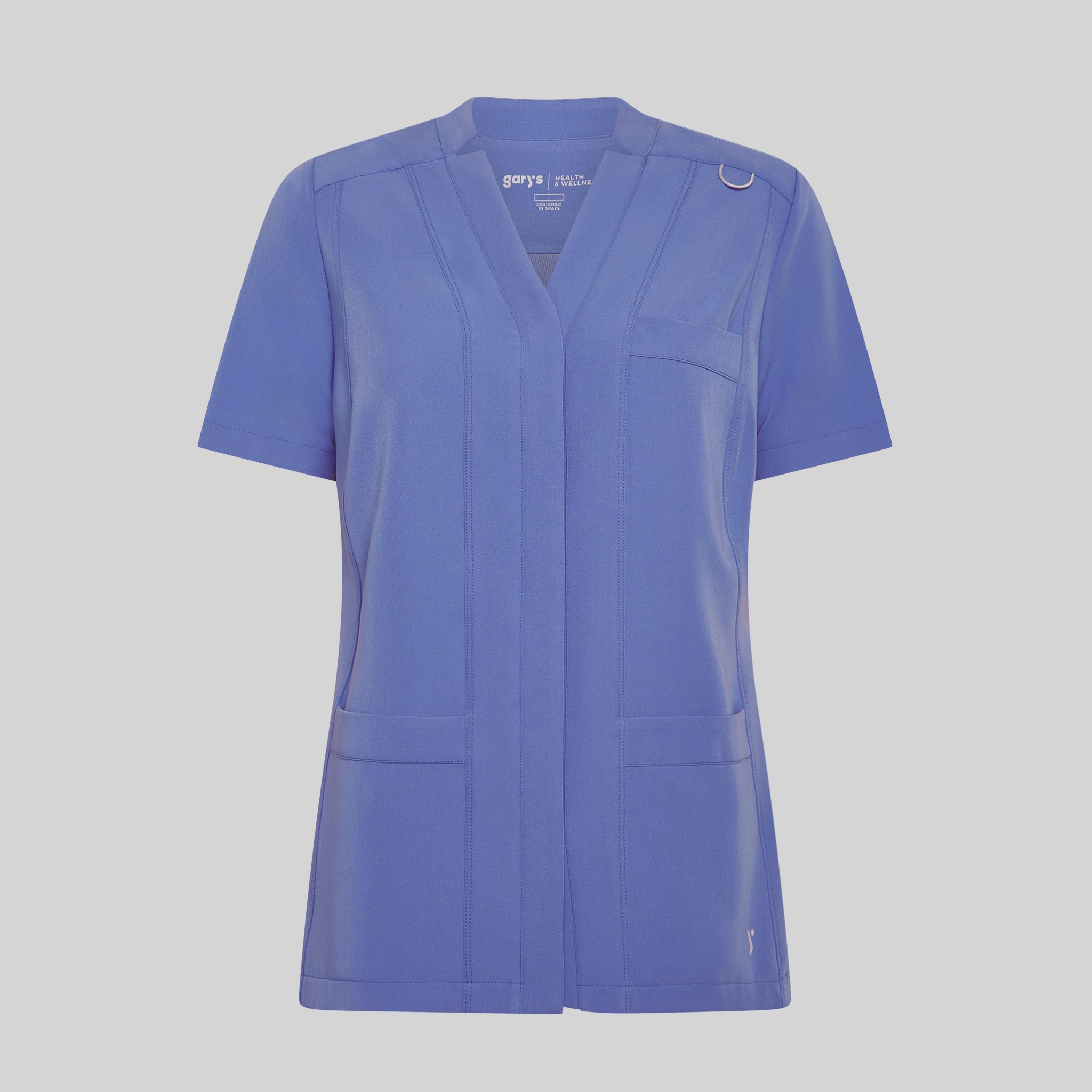 GARY'S Marla blouse médicale femme noire manches courtes