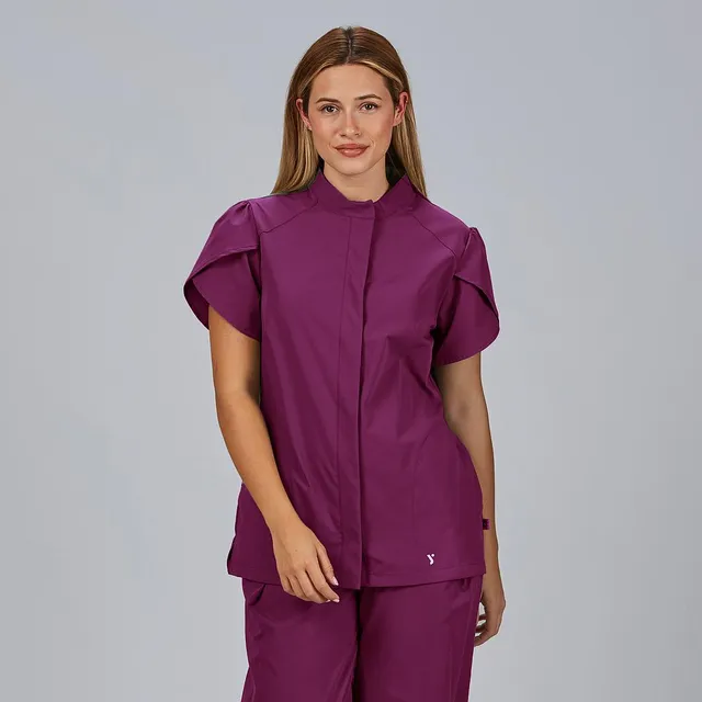 GARY'S Lina blouse medicale noire manches courtes XS