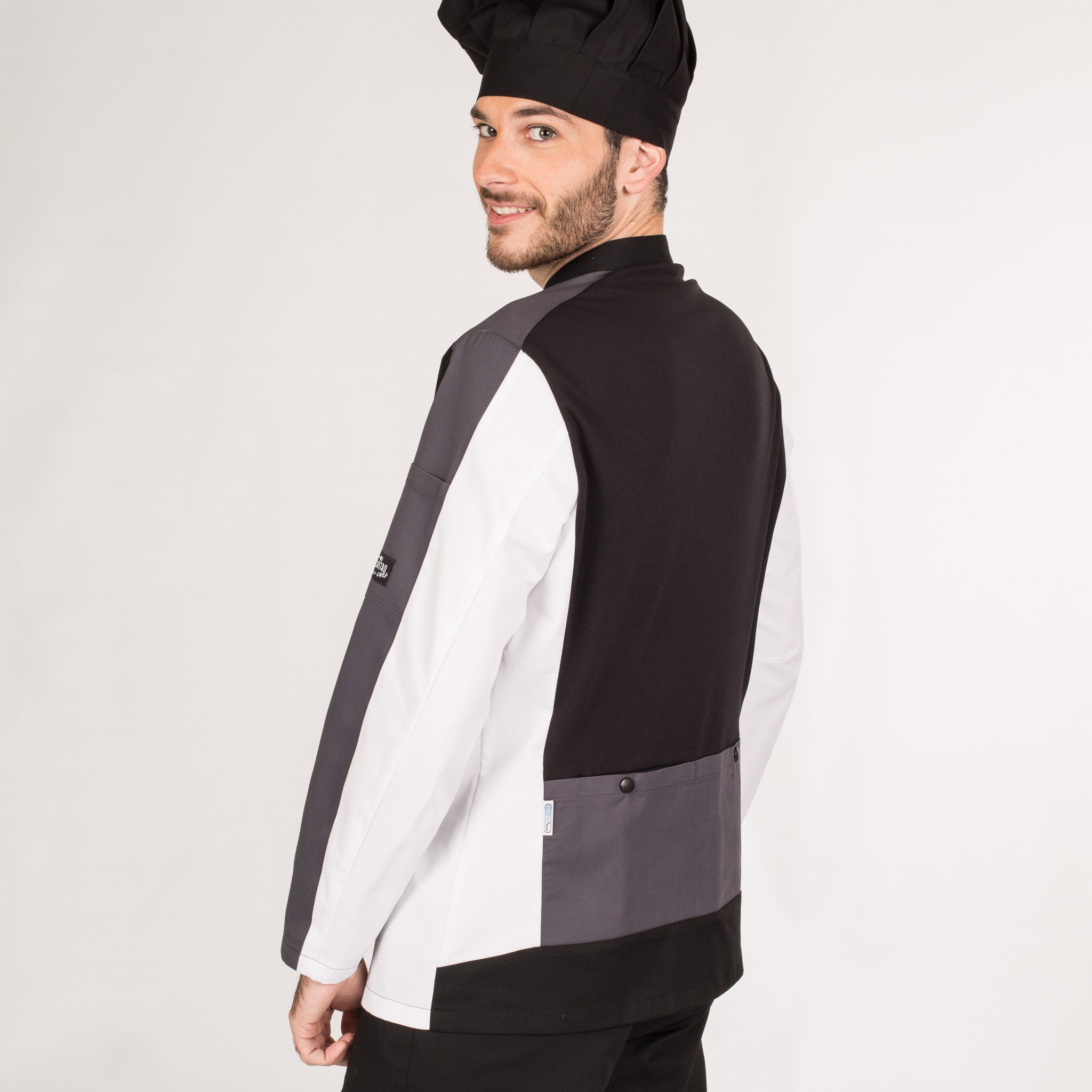 GARY'S Morfeo veste cuisine homme noir 001 Coolmax