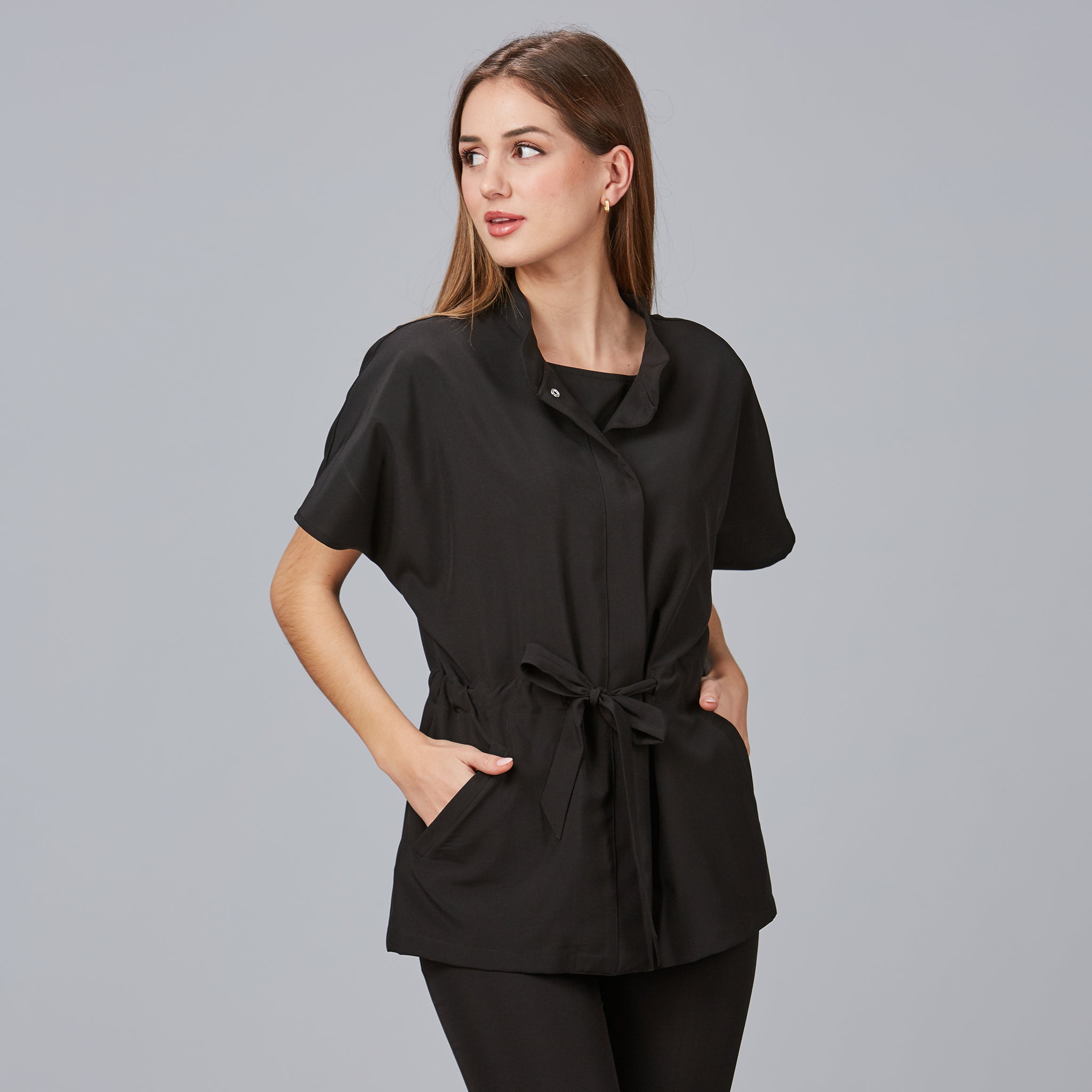 GARY'S Magnolia Blouse Femme Noire Zip