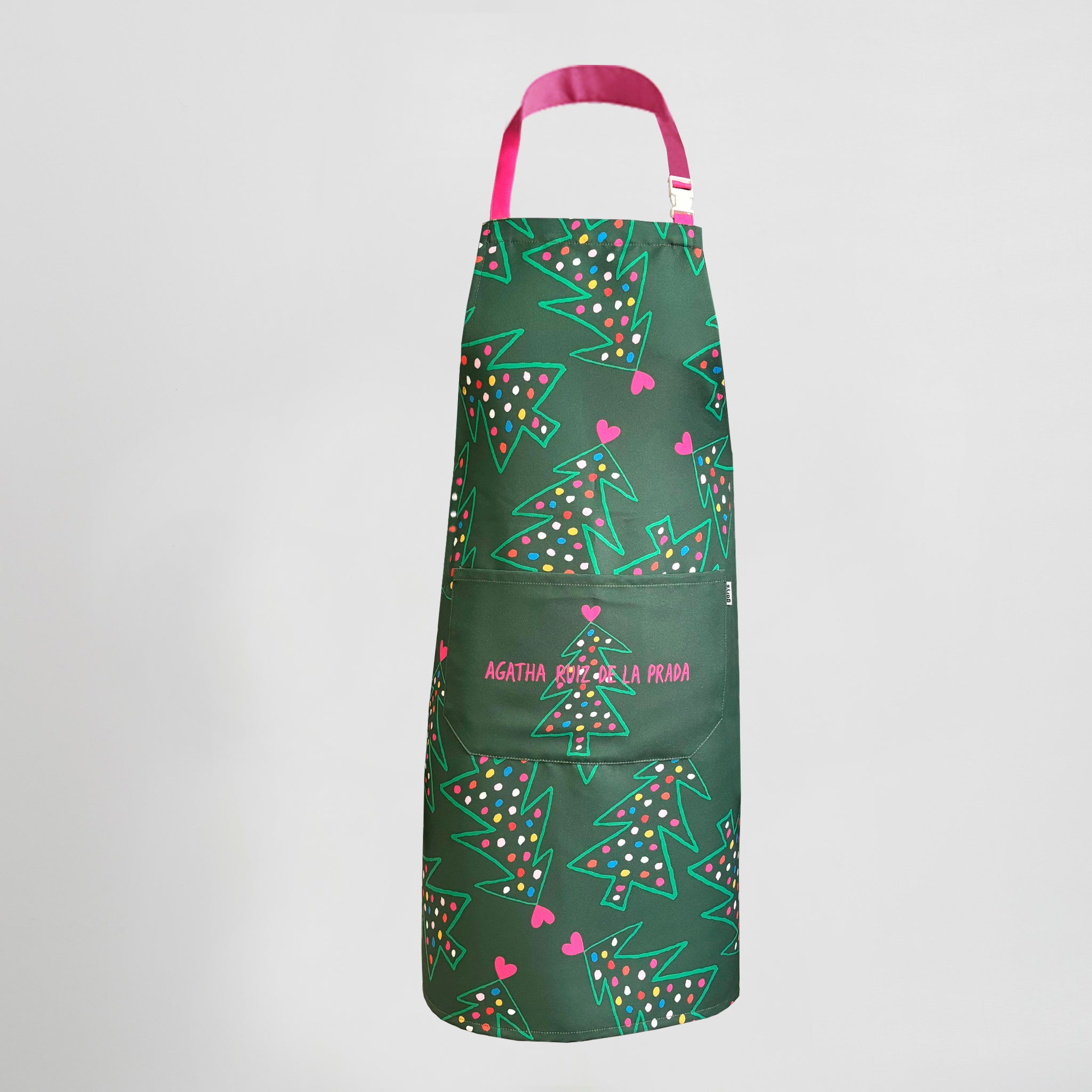 GARY'S Agatha tablier cuisine Noël rouge 80x68 cm
