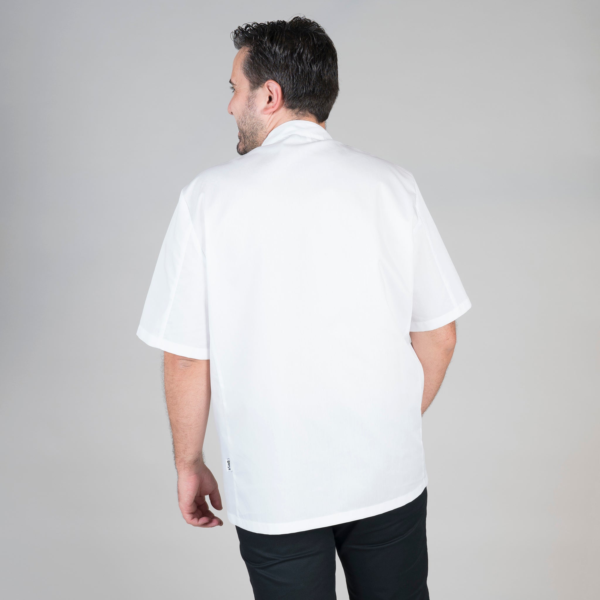 GARY'S Chef Jackets veste de cuisine blanche manches courtes