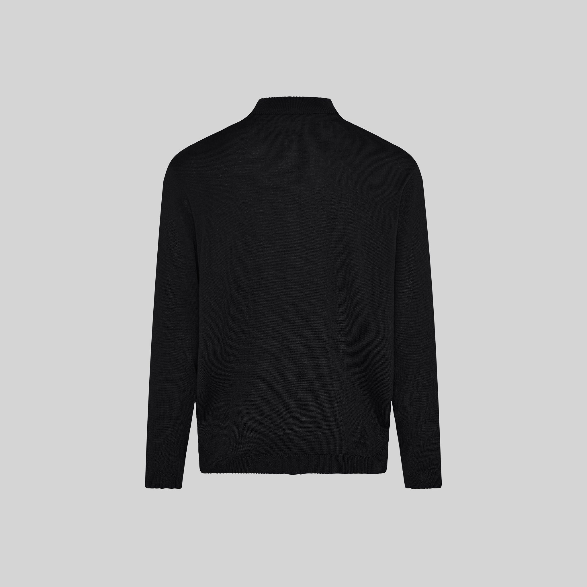 Gary's Knit cardigan homme zip maille fine noir