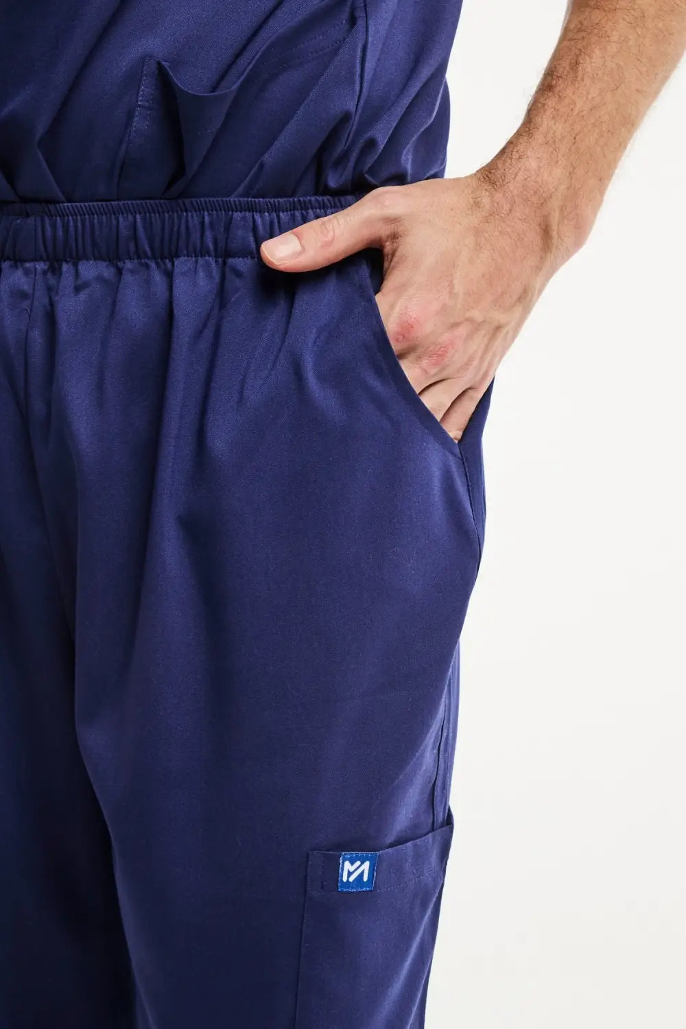 Aelin LUCA pantalon médical homme bleu marine stretch