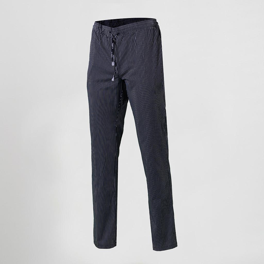Gary's Pantalon cuisine unisexe rayé coton élastique