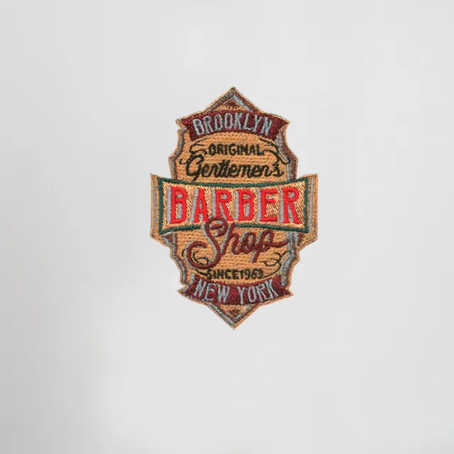 Gary's Brooklyn écusson thermocollant imprimé barber