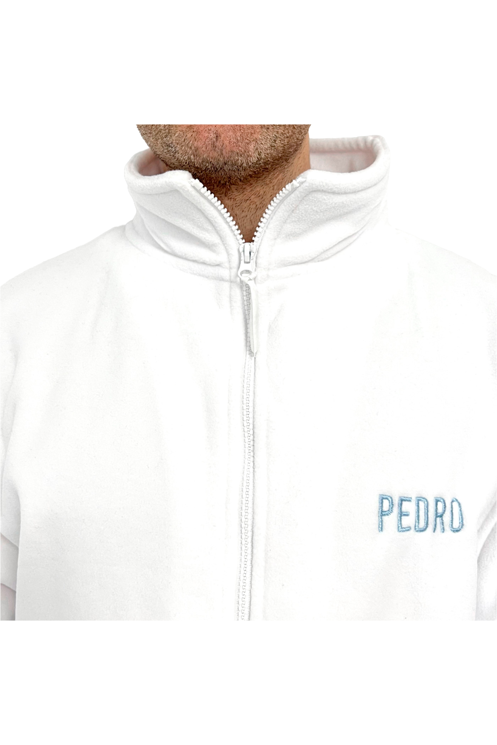 Enfermania veste polaire médicale homme blanche brodée