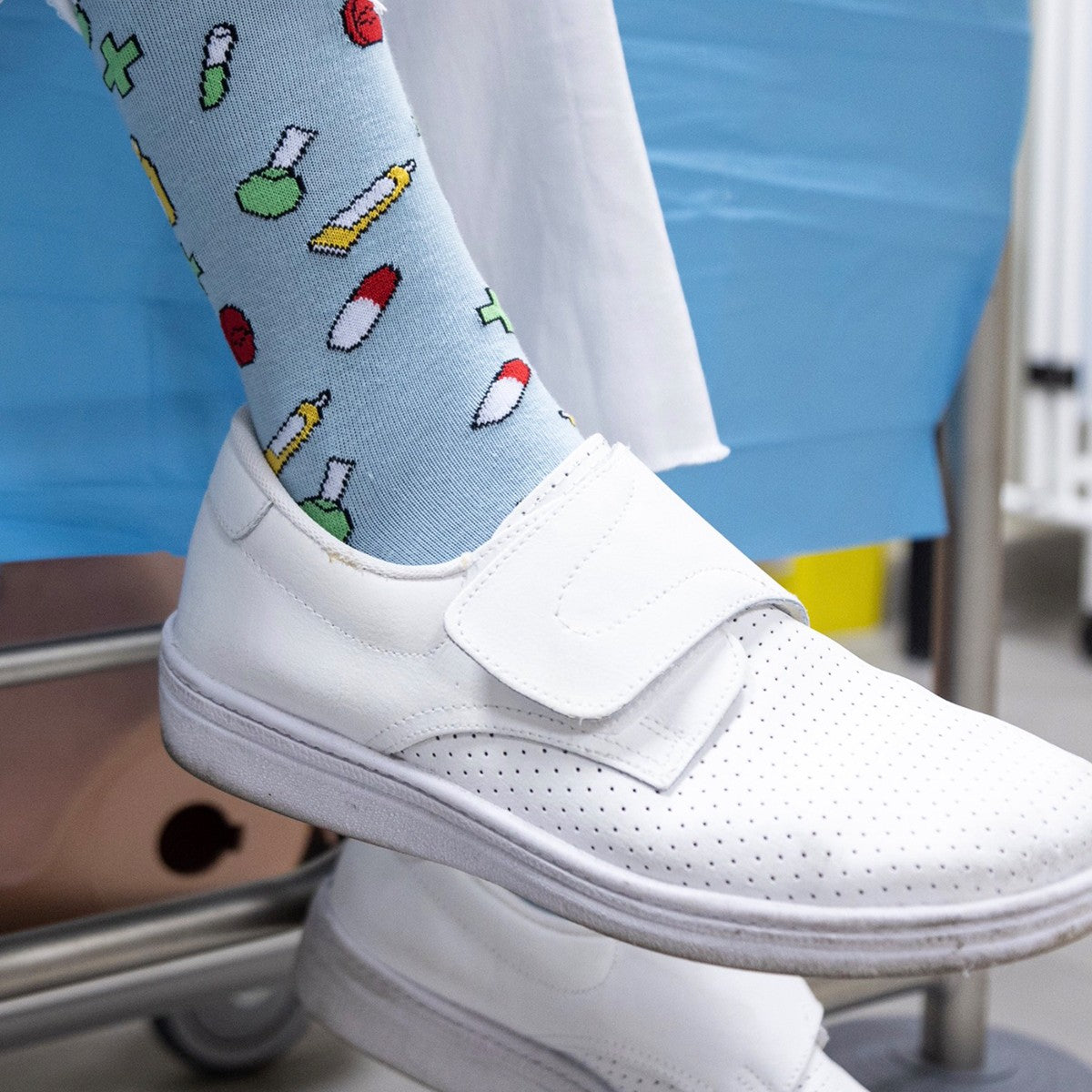 Enfermania Ropa chaussettes pharmacie imprimées 36-40