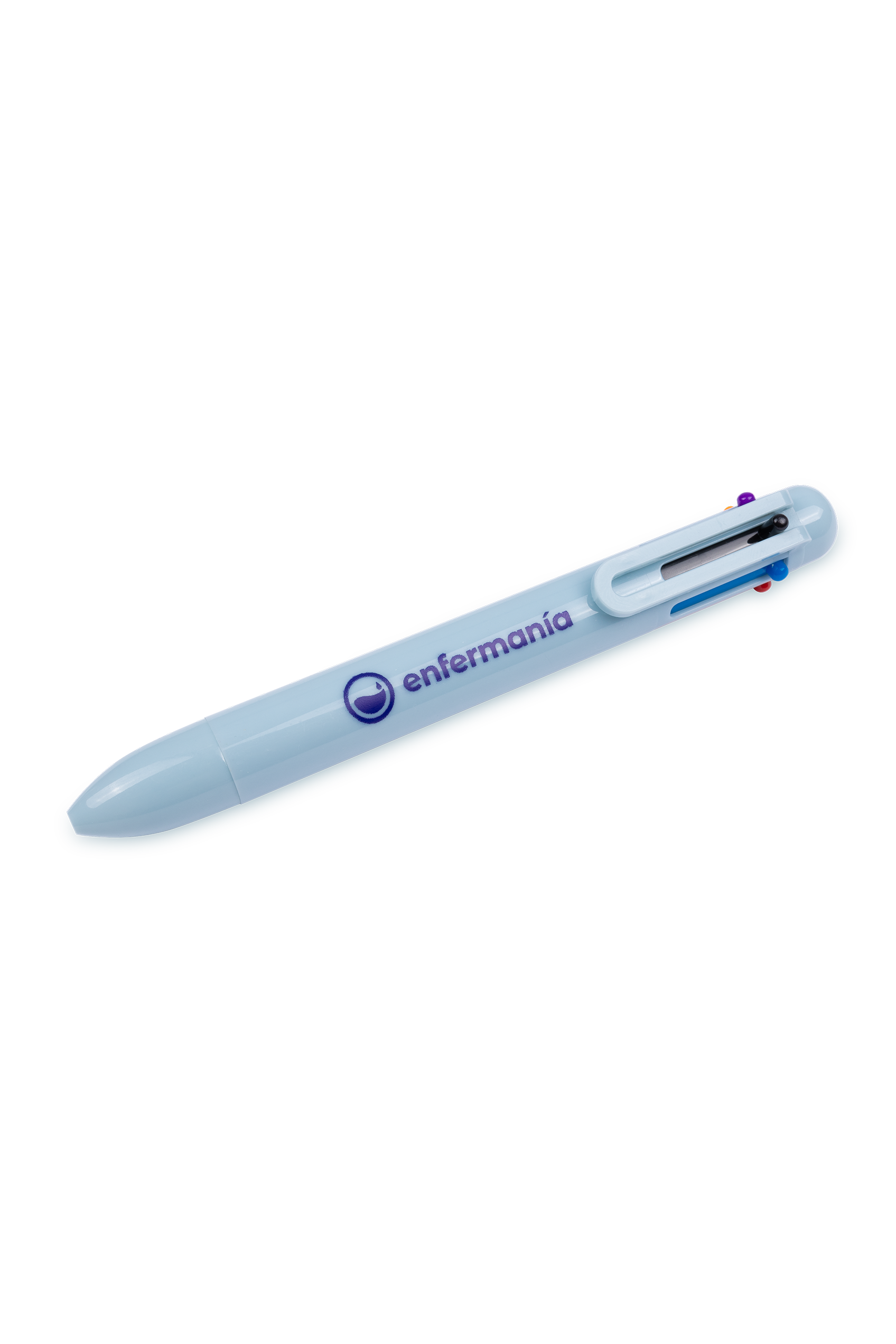 Enfermania Stylo 6 Couleurs Bleu Clair Pastel TCAE