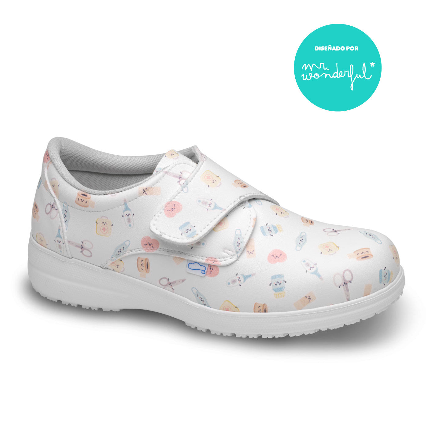 Enfermania Wonderful Chaussure Médicale Velcro Vegan