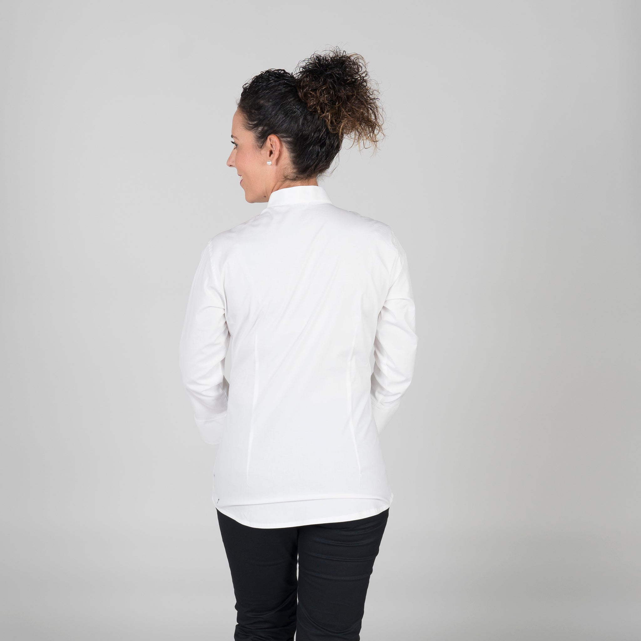 GARY'S Blouse coton col mao 3/4 noir taille XS